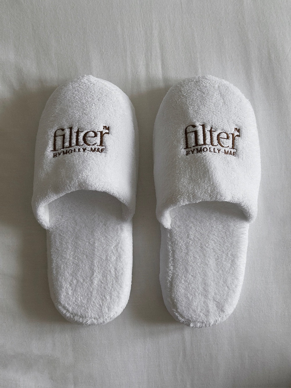 Luxury White Slippers