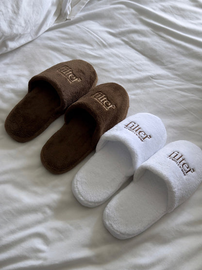 Luxury White Slippers