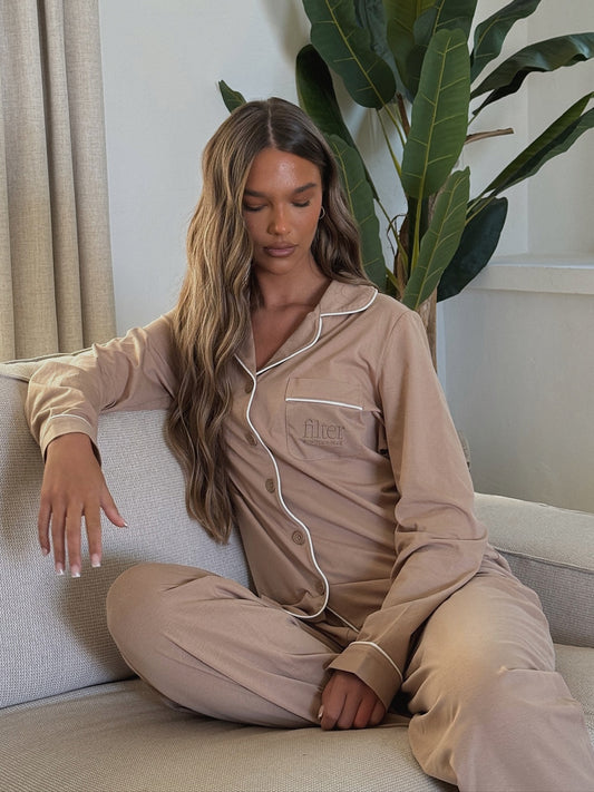 Mocha Long Sleeve Pyjamas